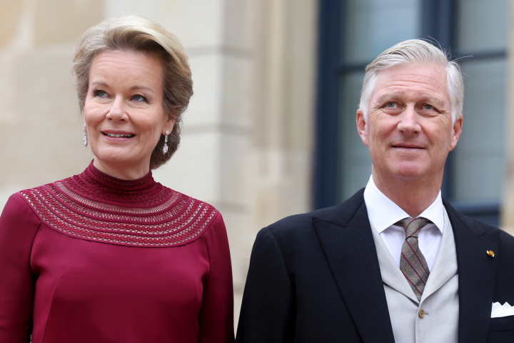 alt="alt="Felipe y Matilde de Bélgica en la subida al trono de Guillermo de Luxemburgo como gran duque""