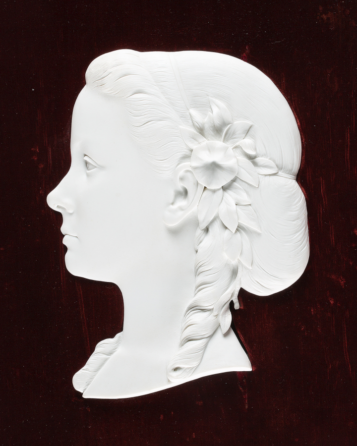 Fotoescultura de la infanta Isabel, La Chata, en la Galería de las Colecciones Reales