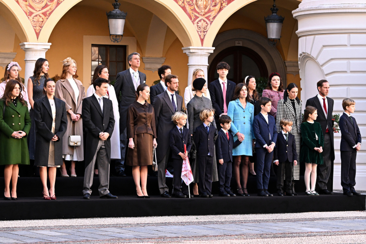 Los hijos y nietos de Carolina de Mónaco y los hijos de Estefanía de Mónaco en el Día Nacional de Mónaco 2024