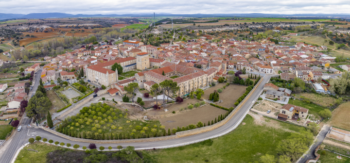 Vista aérea de Caleruega, en Burgos