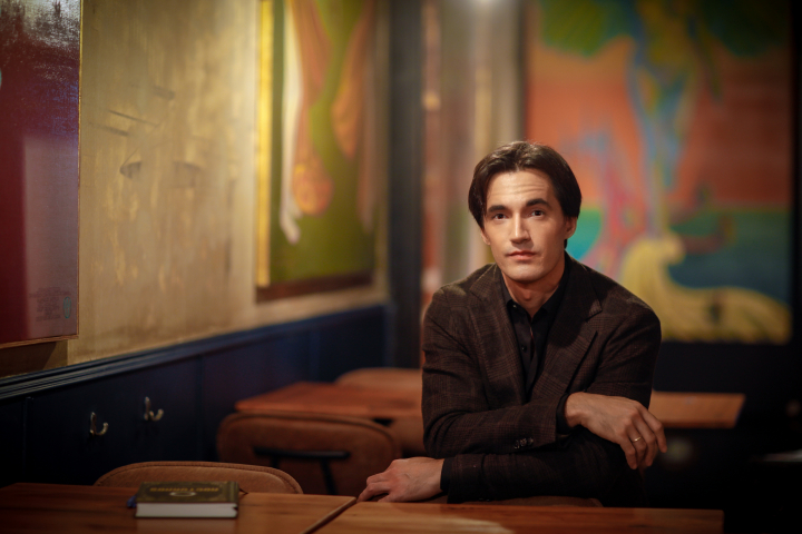 Javier Pérez Campos en la presentación de su libro 'Nocturnos'