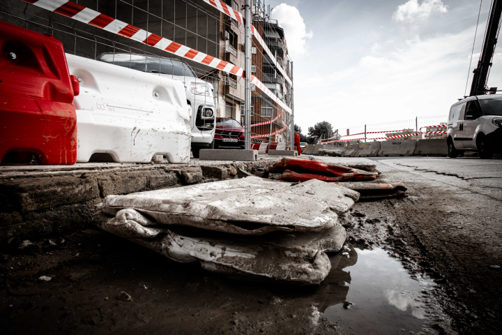 Suelo de Paiporta en obras.