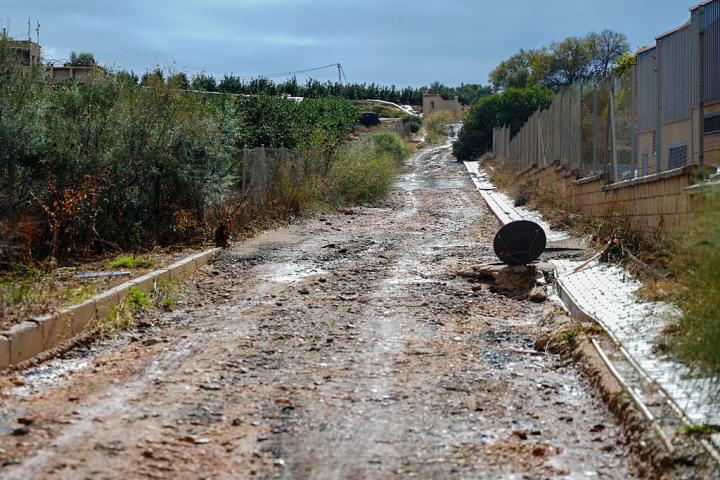 Efecto de las fuertes lluvias en Ayamonte