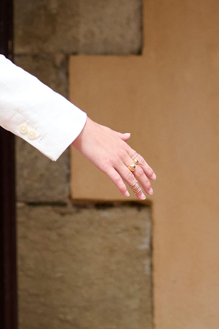 Algunos de los anillos que lució la princesa Leonor durante su visita a Girona