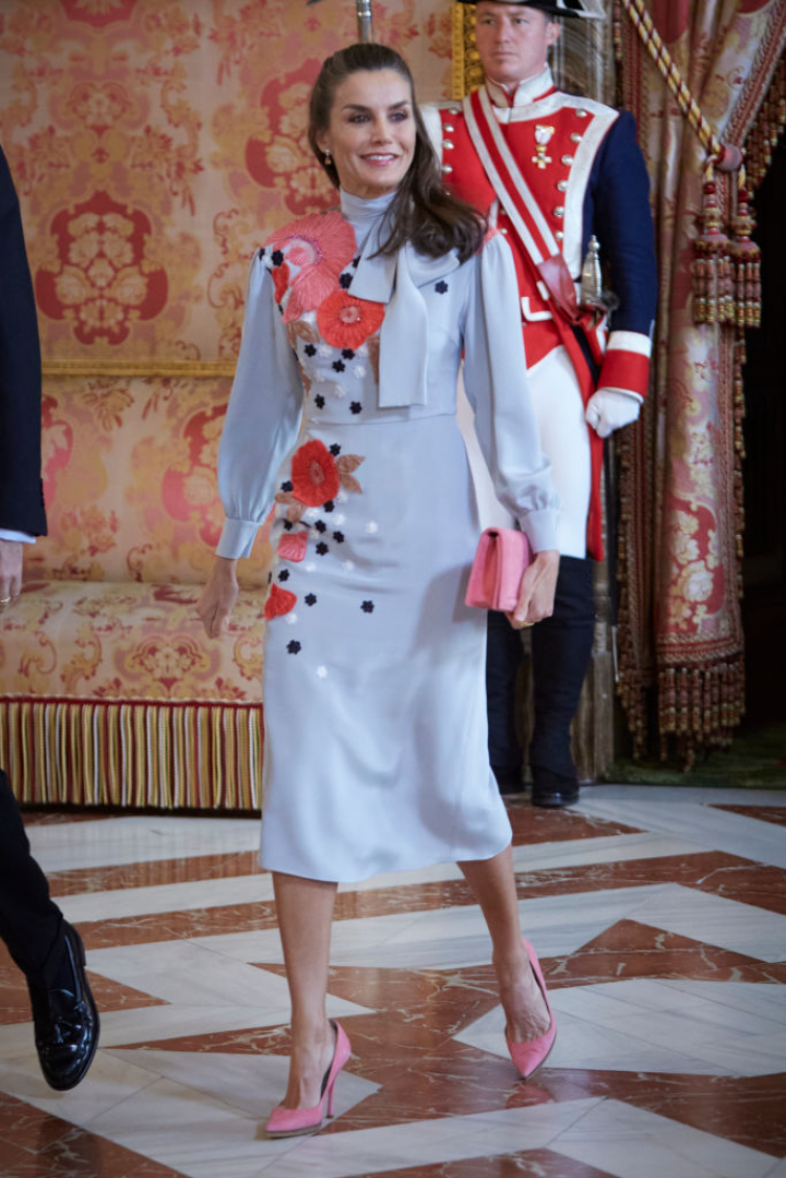 Letizia, en abril de 2022 en el almuerzo en homenaje al Premio Cervantes