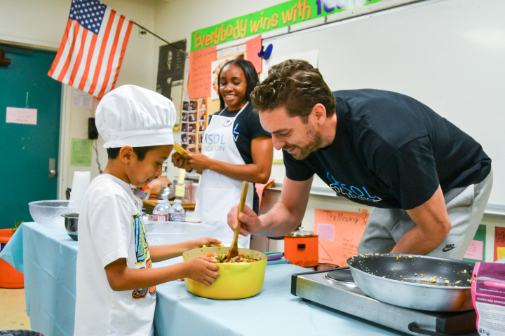 Pau Gasol, en un evento de la fundación.
