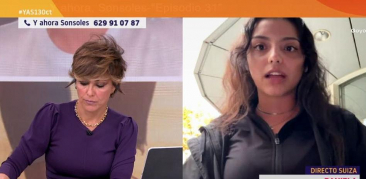 Daniela González, durante su participación en el programa "Y ahora Sonsoles" de Antena 3