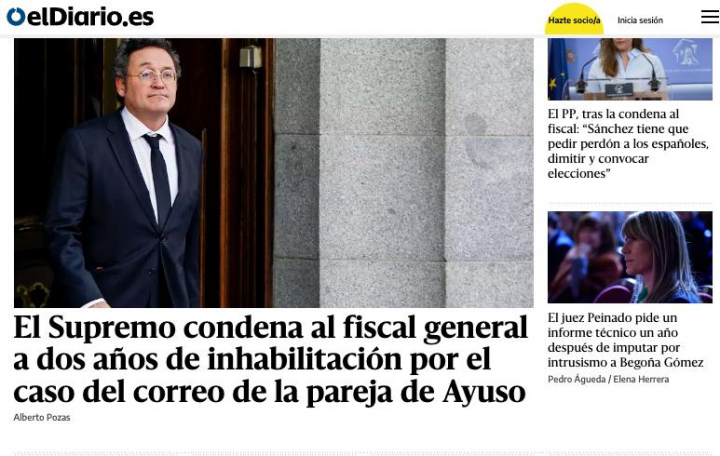 Captura de pantalla de la web de eldiario.es