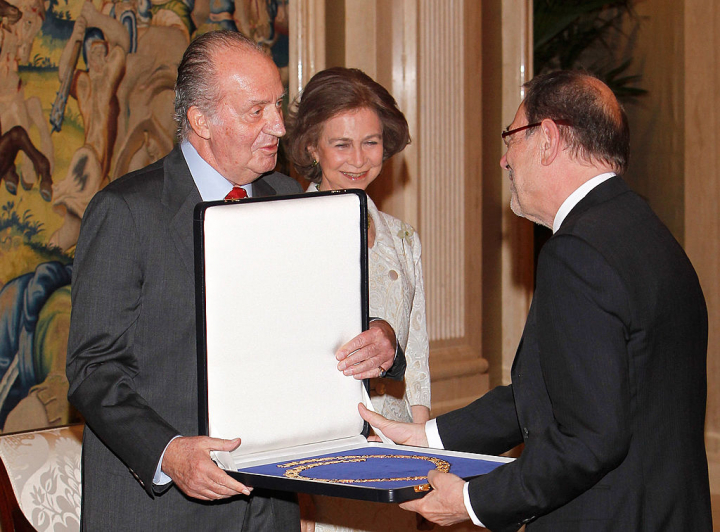 Los reyes Juan Carlos y Sofía en la concesión del Toisón de Oro a Javier Solana en 2010
