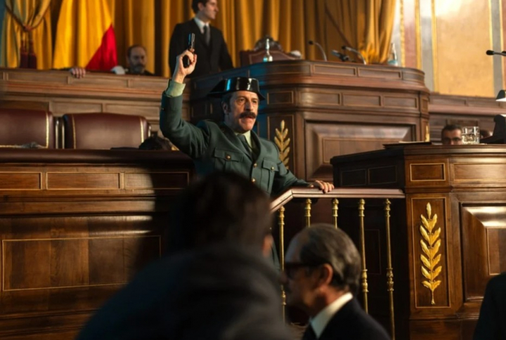 Momento de la grabación de la serie "Anatomía de un instante"