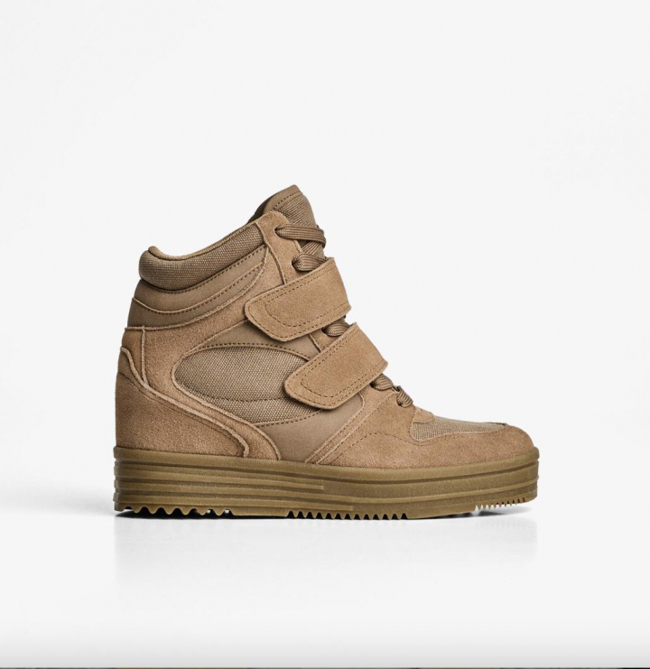 Deportivas con cuña interior de Bershka