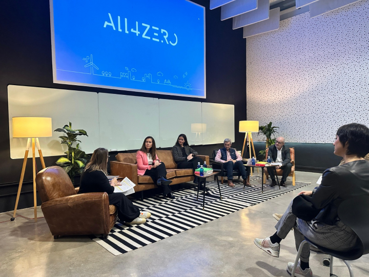 Una imagen de la charla de All4Zero sobre la descarbonización de la industria
