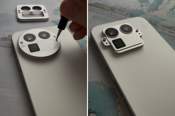 El nuevo módulo intercambiable de cámara de realme.