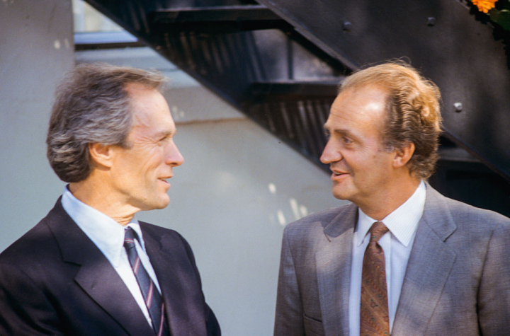 Clint Eastwood y el rey Juan Carlos, en California en 1987