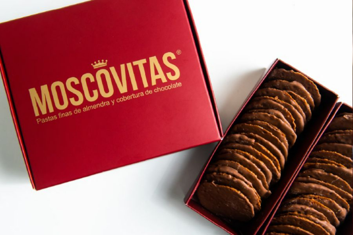 Las Moscovitas de Rialto tradicionales con su empaquetado