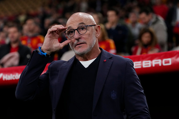 Luis de la Fuente, durante un partido con la selección española en 2024.