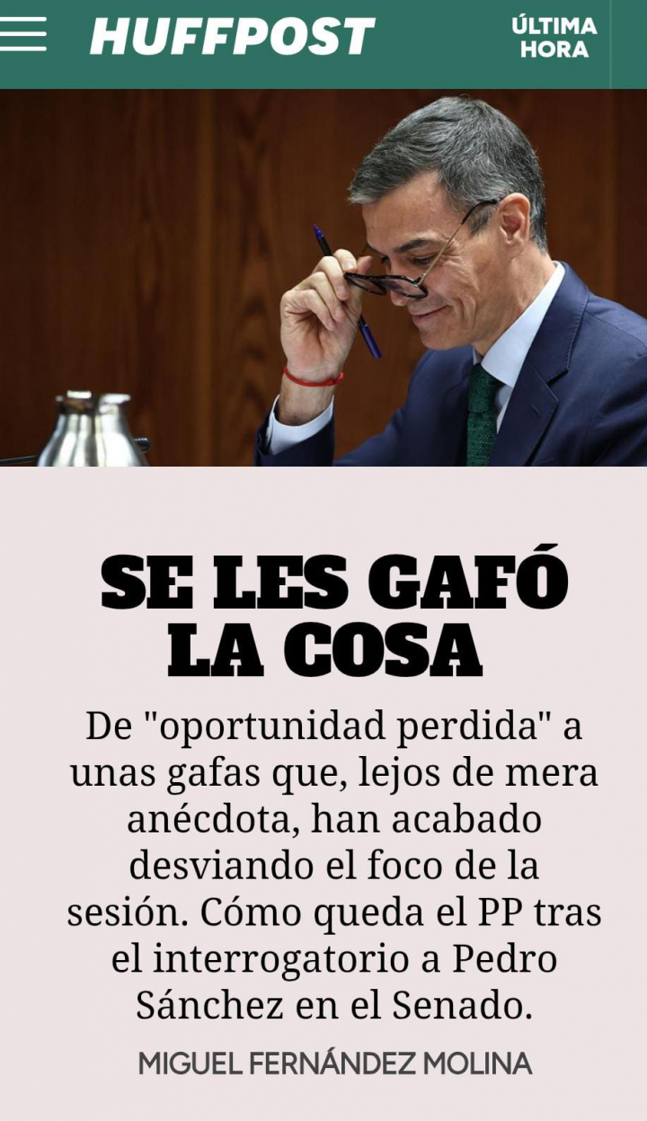 SE LES GAFÓ LA COSA