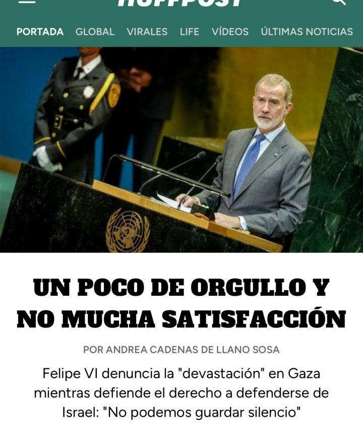 UN POCO DE ORGULLO Y NO MUCHA SATISFACCIÓN