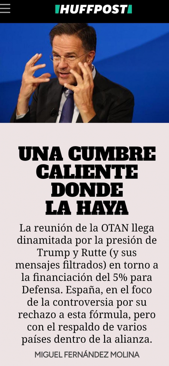 UNA CUMBRE CALIENTE DONDE LA HAYA