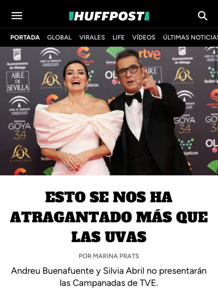 ESTO SE NOS HA ATRAGANTADO MÁS QUE LAS UVAS