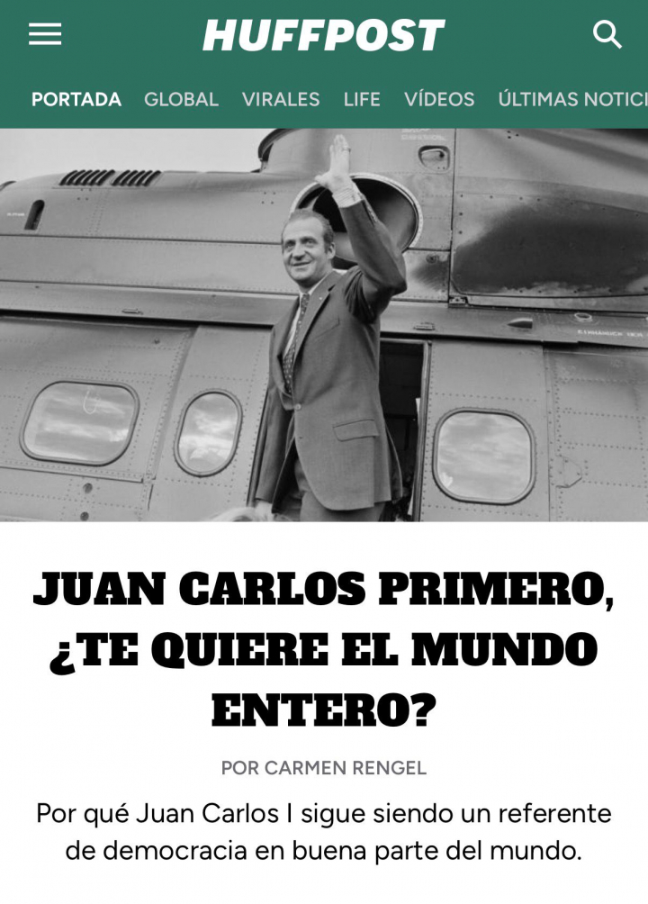JUAN CARLOS PRIMERO ¿TE QUIERE EL MUNDO ENTERO?