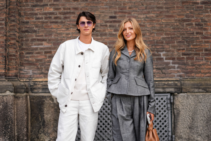 Nikolai de Dinamarca y Benedikte Thoustrup en la Semana de la Moda de Copenhague