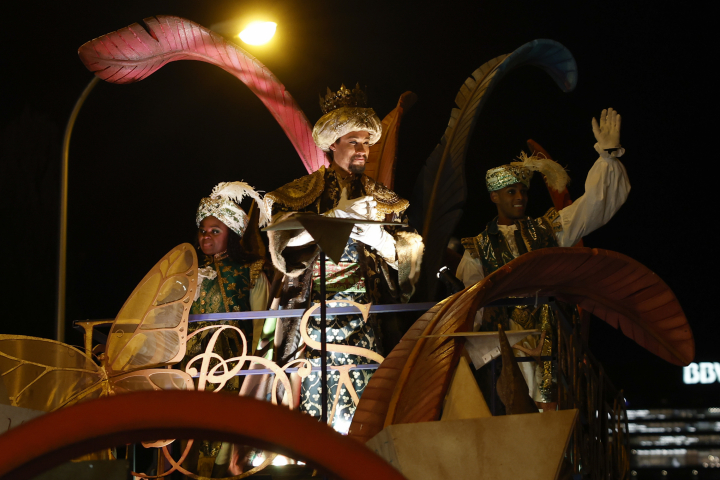 El Rey Baltasar en la Cabalgata de Reyes de Madrid 2026