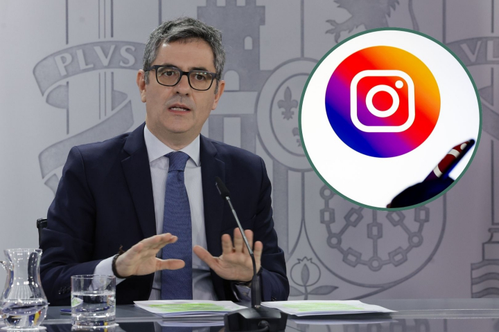 El ministro de Justicia, Félix Bolaños, durante la rueda de prensa posterior a la reunión del Consejo de Ministros.