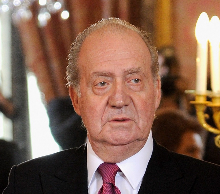 El rey Juan Carlos en una recepción en el Palacio Real en 2011