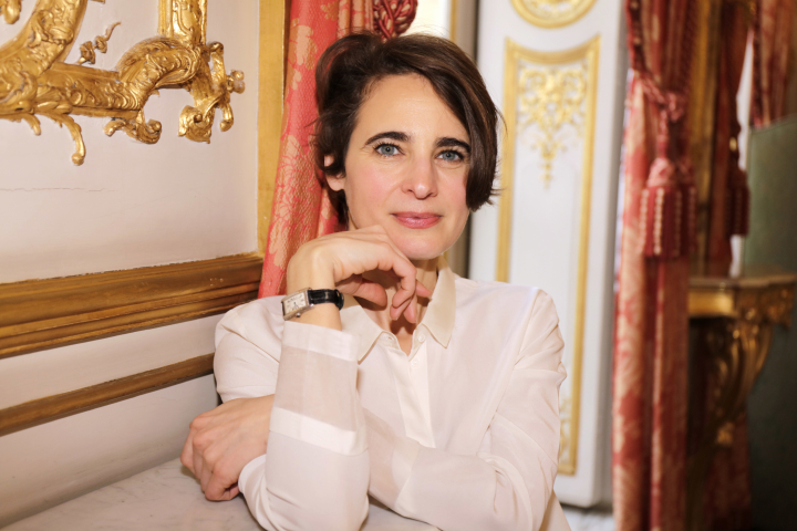 Laurence Debray en una sesión de fotos en París