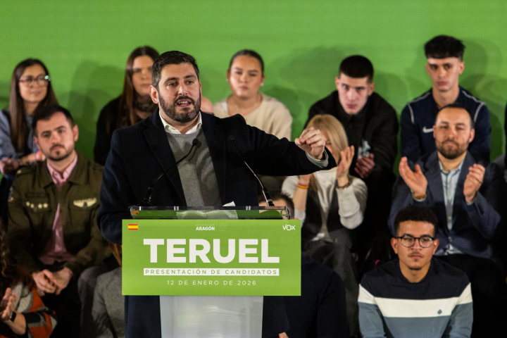 Alejandro Nolasco, candidato de Vox a las elecciones autonómicas de Aragón.