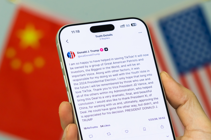 El mensaje de Donald Trump en Truth Social.