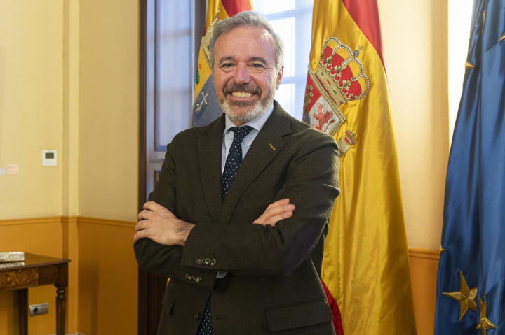 Jorge Azcón, candidato del Partido Popular a las elecciones autonómicas de Aragón.