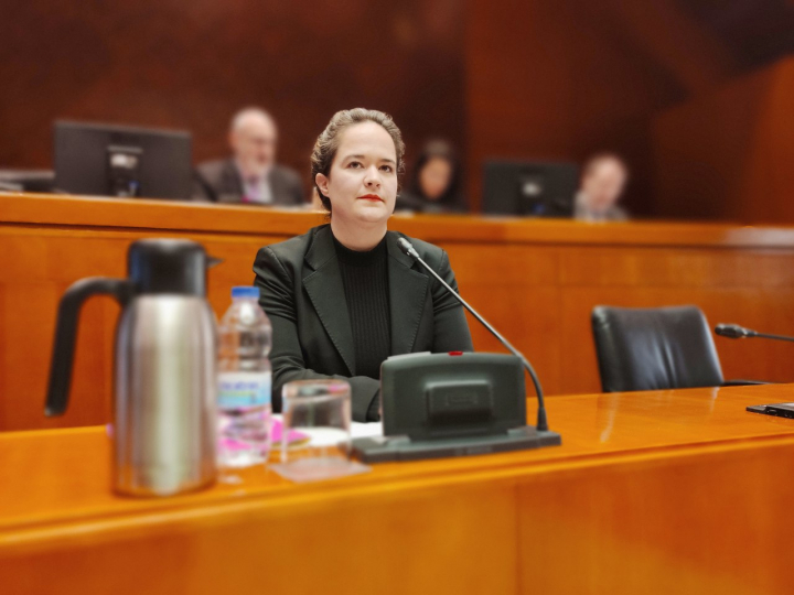 María Goikoetxea, candidata por Podemos y Alianza Verde a las elecciones autonómicas de Aragón.