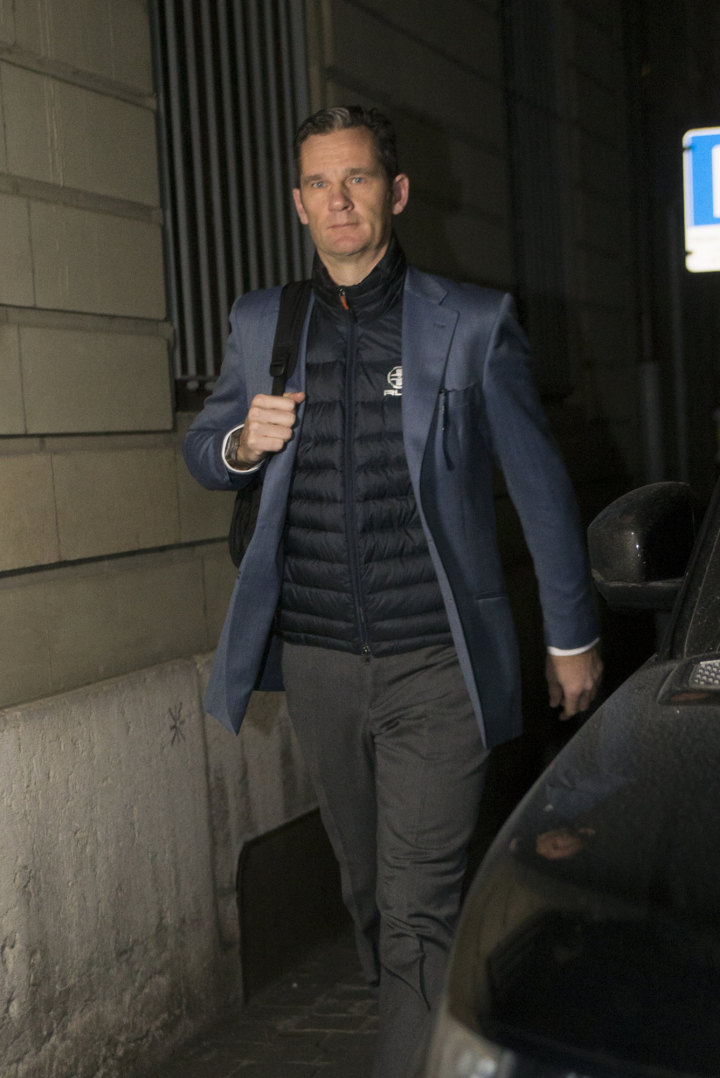 Iñaki Urdangarin en Ginebra en 2017 tras el anunció de su sentencia condenatoria en el Caso Nóos