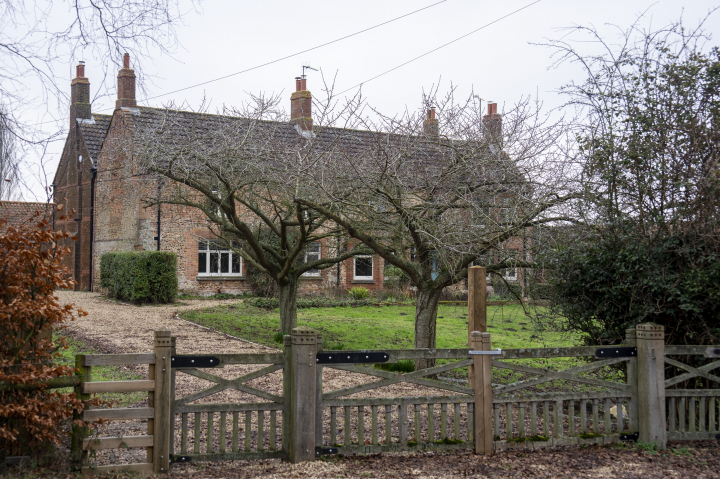 Vista de Marsh Farm, la casa de Sandringham que Carlos III ha prestado a su hermano Andrés Mountbatten-Windsor para vivir