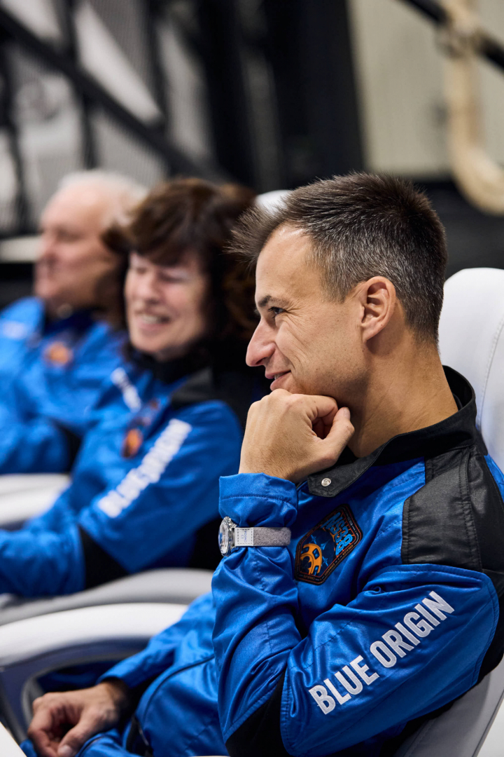 Alberto Gutiérrez, en una de las sesiones de entrenamiento de Blue Origin.
