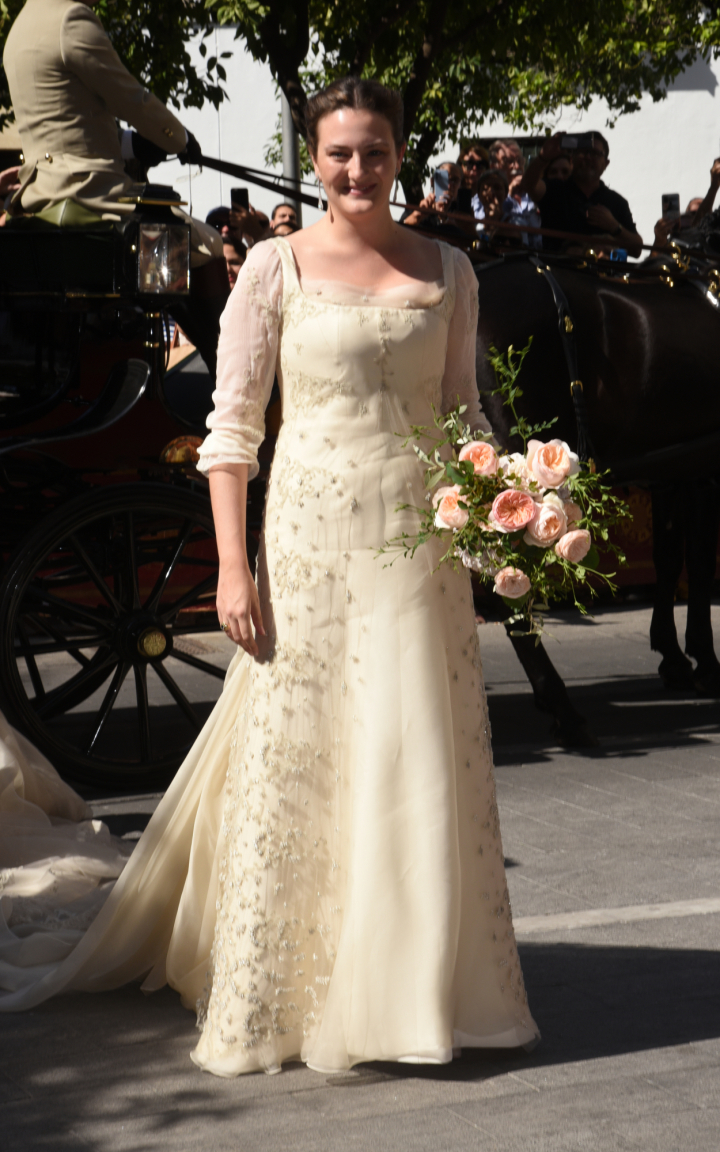 Victoria de Hohenlohe, duquesa de Medinaceli, en su boda con Maxime Corneille en Jerez de la Frontera el 14 de octubre de 2023