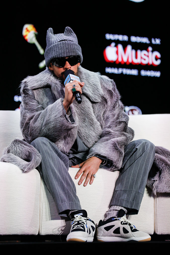 Bad Bunny, en la rueda de prensa previa a la Super Bowl