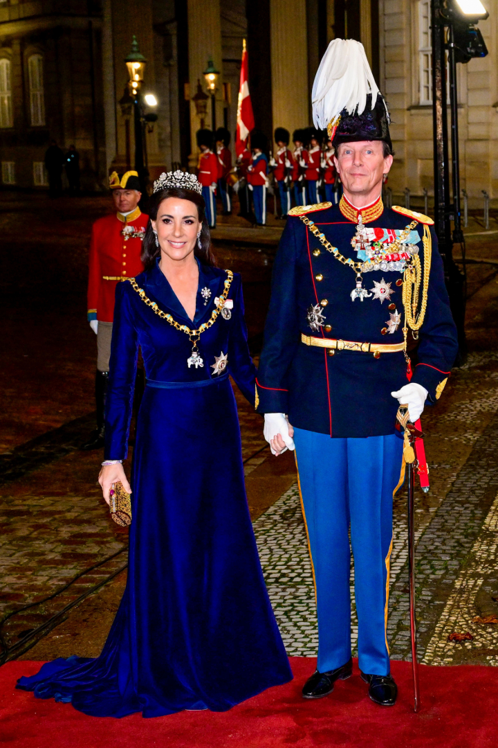 Joaquín y Marie de Dinamarca en la recepción de Año Nuevo en Amalienborg