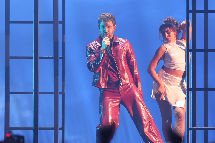 Dani DJ en un momento de su actuación en el Benidorm Fest.