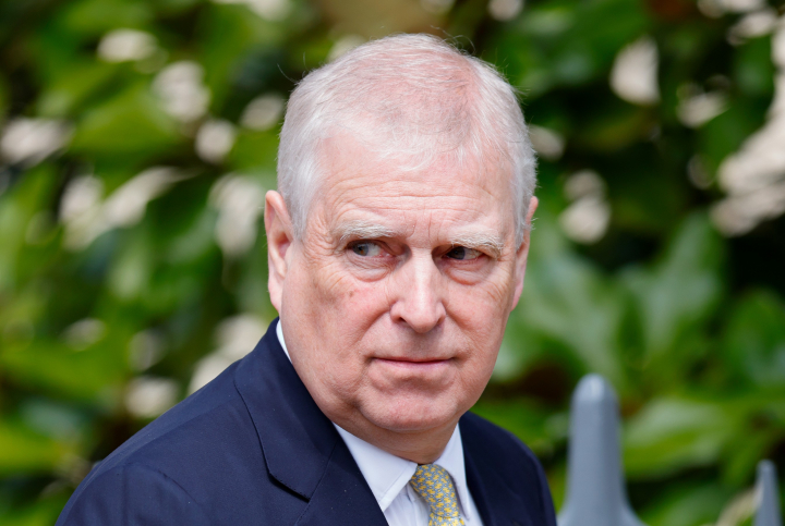 El expríncipe Andrés Mountbatten-Windsor en la Misa de Pascua 2025 en Windsor Castle