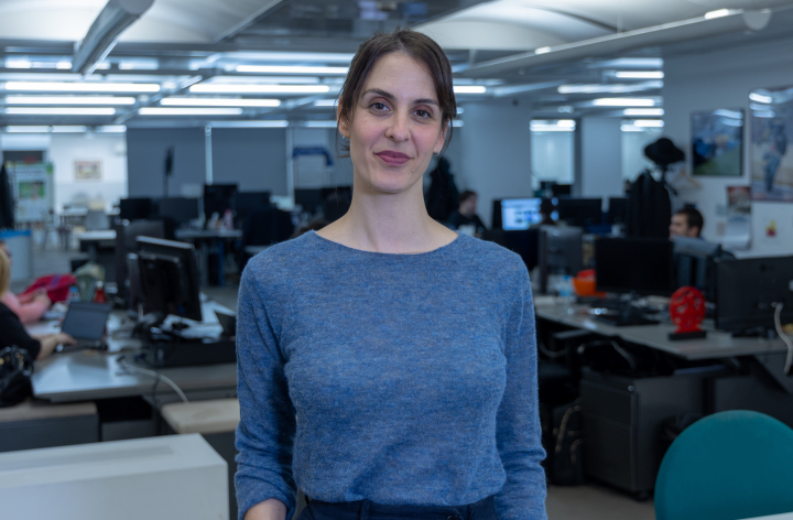 Rita Maestre, durante su entrevista a El HuffPost