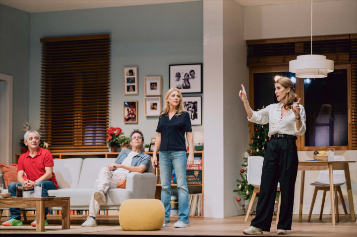 Un momento de la representación de la obra de teatro 'Victoria'