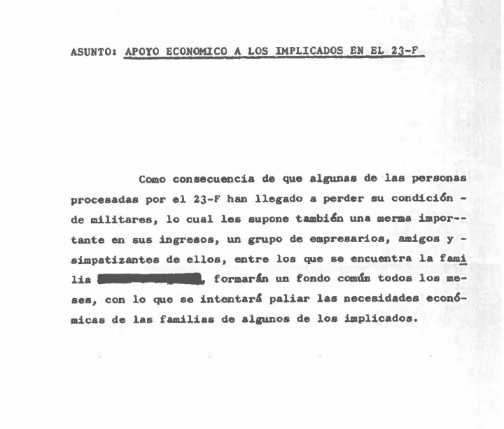 Documento del 23-F