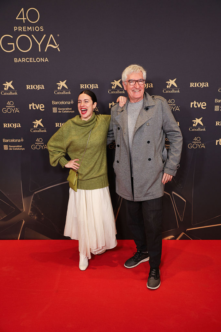 Blanca Paloma junto al compositor Luis Ivars, en la lectura de nominados de la 40ª edición de los premios Goya.