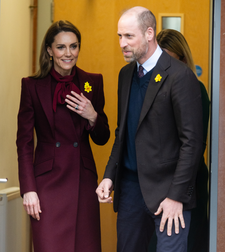 El príncipe Guillermo y Kate Middleton en su visita oficial a Gales en febrero de 2026