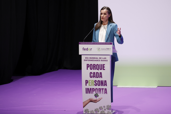 La reina Letizia en su discurso en el acto por el Día Mundial de las Enfermedades Raras 2026 en Castellón