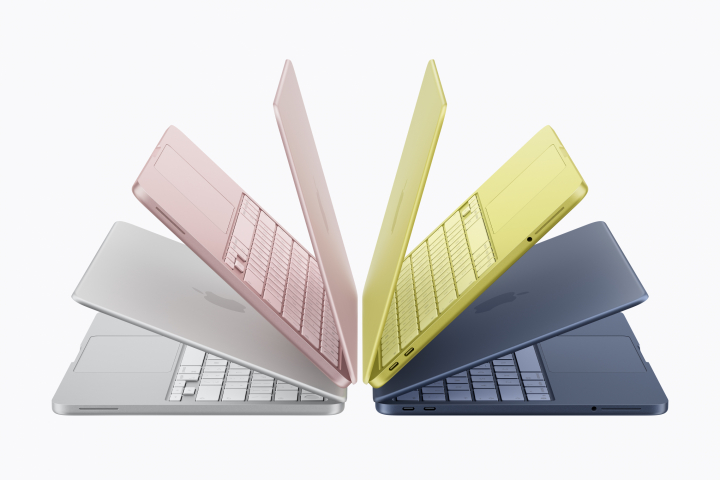 Los colores del nuevo MacBook Neo.
