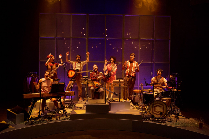 La banda de la obra de teatro 'Constelaciones'